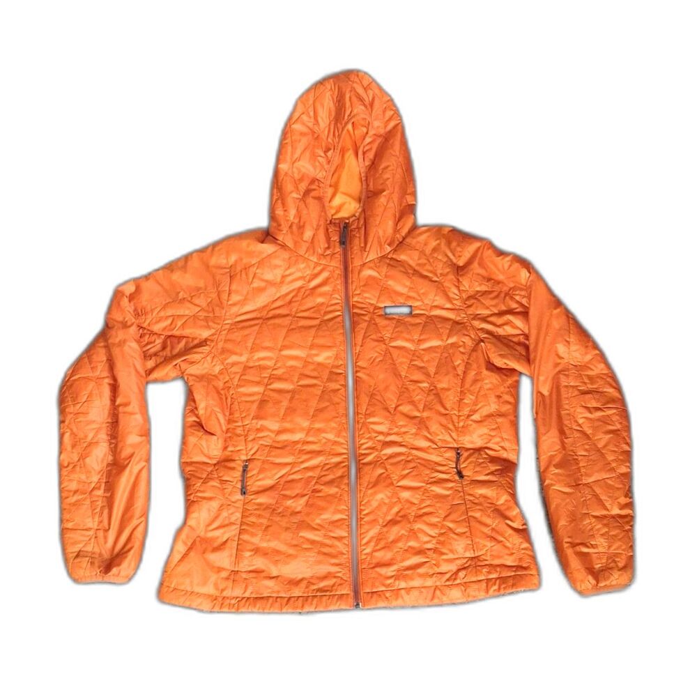 Patagonia Nano Puff Orange Women's XL Insulated Quilted Hooded Puffer Jacket